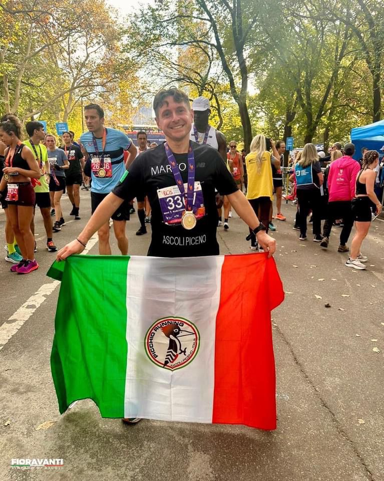 Ascoli - Il sindaco Fioravanti realizza il suo sogno e finisce la maratona di New York
