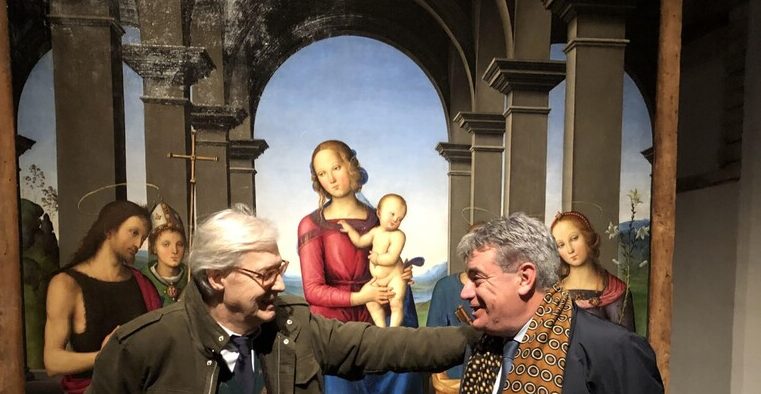 Sgarbi visita la mostra di Perugino: “Talento e genialità”