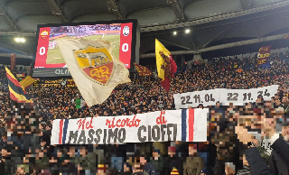 Samb, la curva della Roma ricorda Cioffi