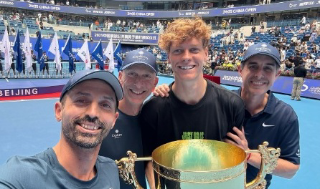 Vagnozzi, selfie con Sinner dopo il trionfo al China Open