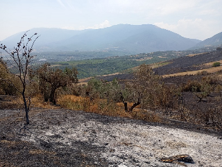 Abruzzo - Tutti spendi gli incendi dei giorni scorsi,  situazione monitorata con i droni