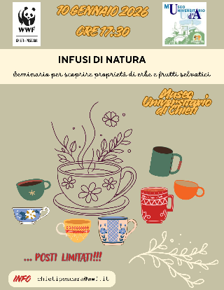 WWF Chieti-Pescara e Museo universitario: sabato 10 gennaio “Infusi di Natura”