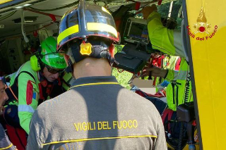 Vallefoglia, biker cade in una pista di mountain bike: elitrasportato a Torrette