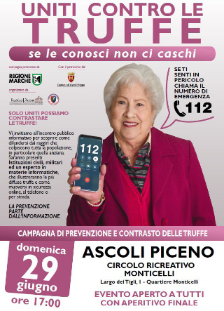 Ascoli Piceno - Al Circolo di Monticelli un incontro per difendersi dalle truffe