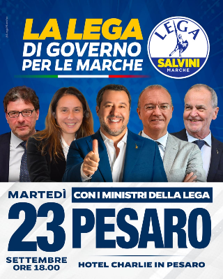 Pesaro - Ministri della Lega in zona mare, scattano divieti di sosta e circolazione