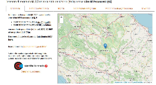 Abruzzo - Sei scosse di terremoto nella notte a Pescasseroli