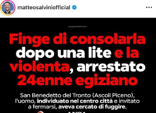 San Benedetto - 17enne violentata, sul caso interviene il ministro Salvini