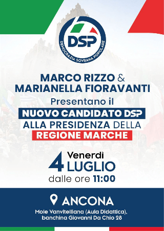 Ancona – Terzo candidato per le elezioni regionali, il 4 luglio la presentazione alla Mole