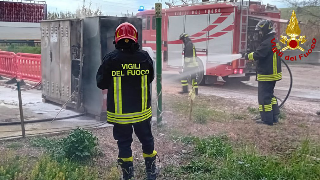 Loreto - Principio d’incendio in un distributore di metano: nessun ferito