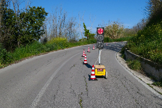 Colonnella - Smottamento in contrada Civita, traffico a senso unico alternato