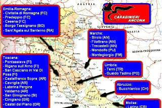 Quasi 40 furti in casa in 8 regioni: 7 arresti nell’ operazione dei Carabinieri di Osimo