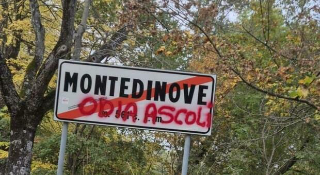 Derby Ascoli-Samb, scritte offensive a Montedinove: Daspo a tifoso