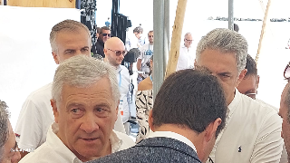 Da San Benedetto gli auguri di Tajani a Papa Leone che compie 70 anni