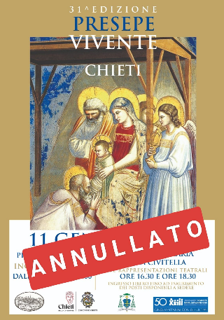 Chieti - Annullato per il maltempo  il presepe vivente
