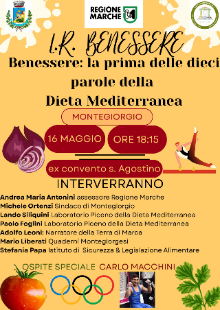 Montegiorgio capitale del benessere: al via il convegno su salute e dieta mediterranea