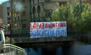 Samb, ancora striscioni contro Boscaglia: "La pazienza è finita"