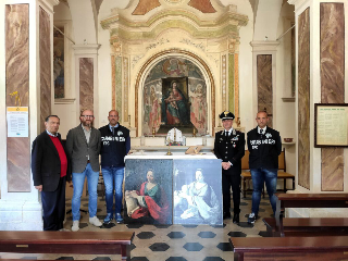Restituita dai Carabineri alla diocesi di Sulmona  una tela del  XVII secolo raffigurante Sant’Agnese
