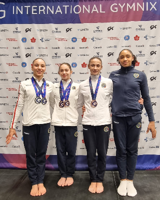 Giada Di Pietro brilla all’International Gymnix: doppio bronzo per l’atleta della World Sporting Academy