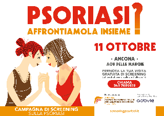 Ancona – L’11 ottobre consulti dermatologici gratuiti per la psoriasi