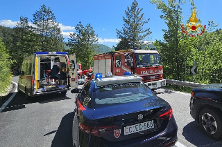 Visso - Schianto in moto, muore centauro 70enne