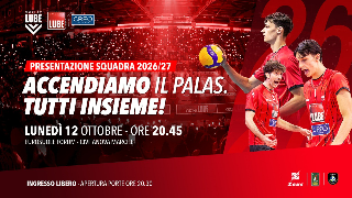 Lube Volley, lunedì sera la presentazione della squadra