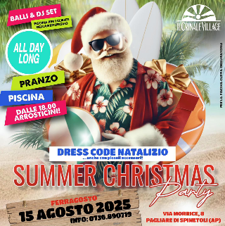 A Ferragosto arriva Babbo Natale: festa fuori stagione a Il Crinale Village