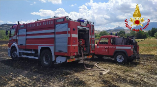 Colli del Tronto - Paura nei campi: vasto incendio minaccia l'Ascoli Mare