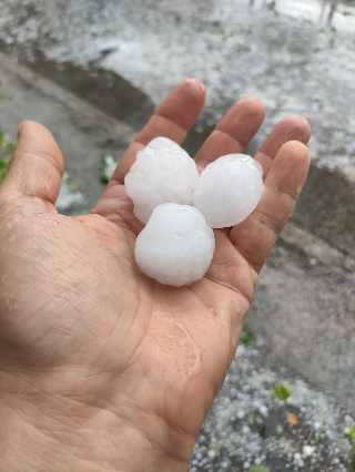 Castelbellino  - Giugno sotto la grandine, chicchi grandi come palle da tennis