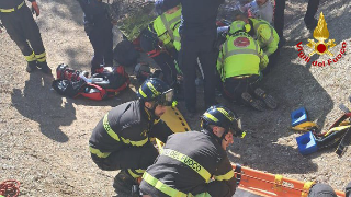 Carpegna - Cade dalla mountain bike, soccorso con l’elicottero