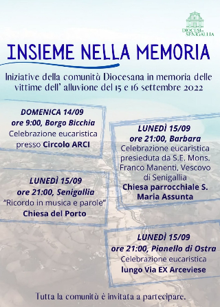 Senigallia – “Insieme nella memoria” per non dimenticare l’alluvione del 2022