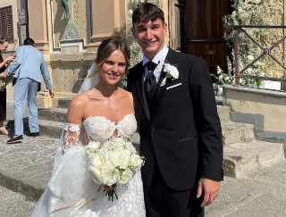 Ascoli: Damiani sposo con Alessia nella sua Livorno