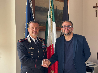 L’Aquila - Il sindaco Biondi incontra Feroce,  nuovo comandante dei Carabinieri  Abruzzo Molise