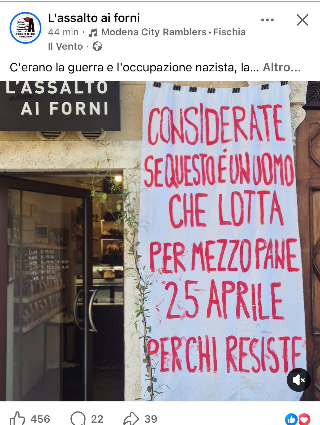 Pane, memoria e resistenza: Lorenza Roiati ad Ascoli Piceno espone uno striscione e cita Primo Levi
