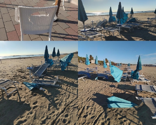 Vandali danneggiano ombrelloni e lettini dello chalet Lo Zodiaco