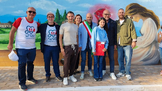Colli del Tronto, il dono diventa arte: inaugurato il murale Avis