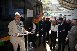 A Lanciano inaugurati quattro elettrotreni di Tua